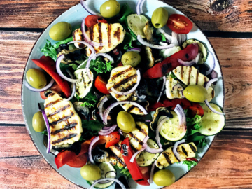 Grilled Vegetables and Halloumi Salad